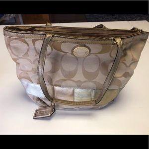 Coach over the shoulder tote